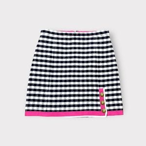 J. Crew Preppy Tweed Gingham A-Line Mini Skirt, NWOT